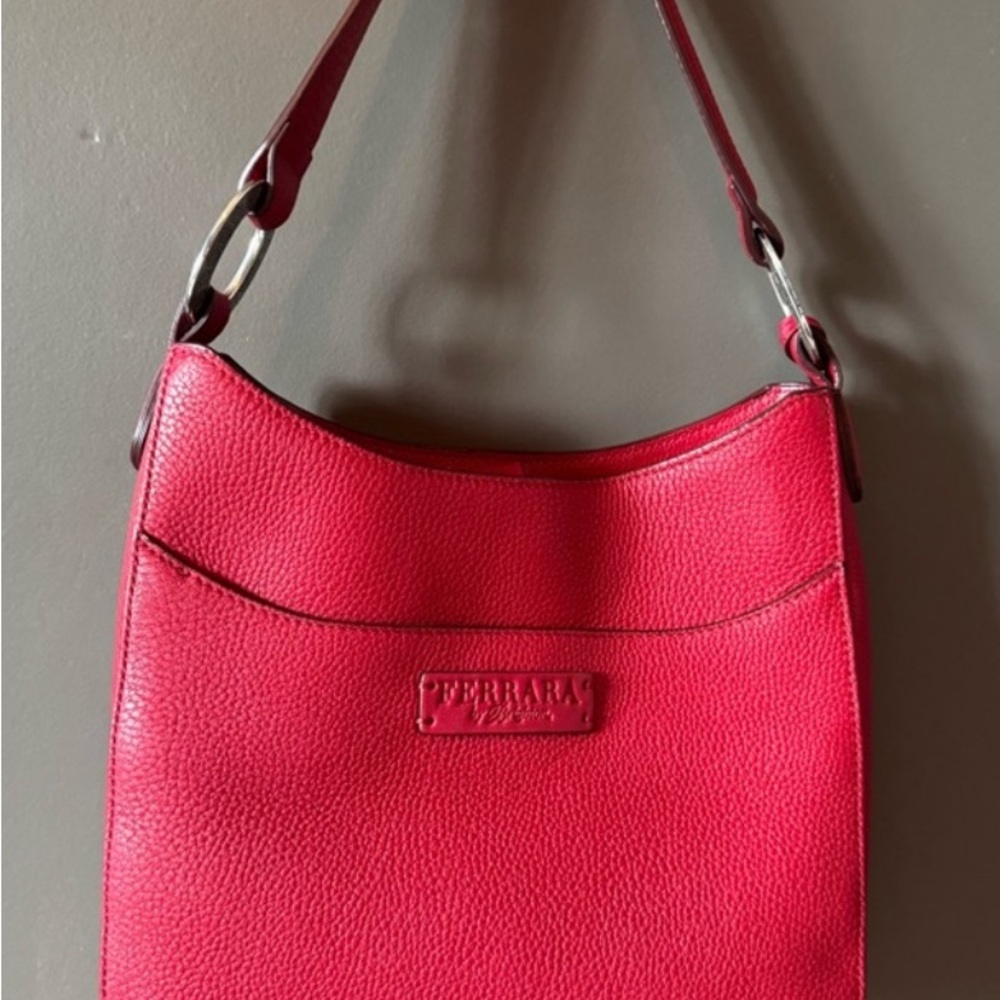 Brighton Ferrara Elegant Red Leather Shoulder Bag - Picture 2 of 4